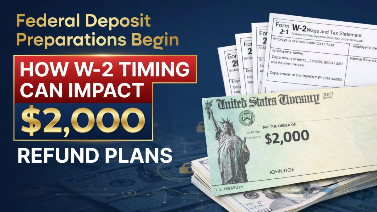 Maximize Your $2,000 Refund!! How W-2 Timing Influences Federal Deposit Timing